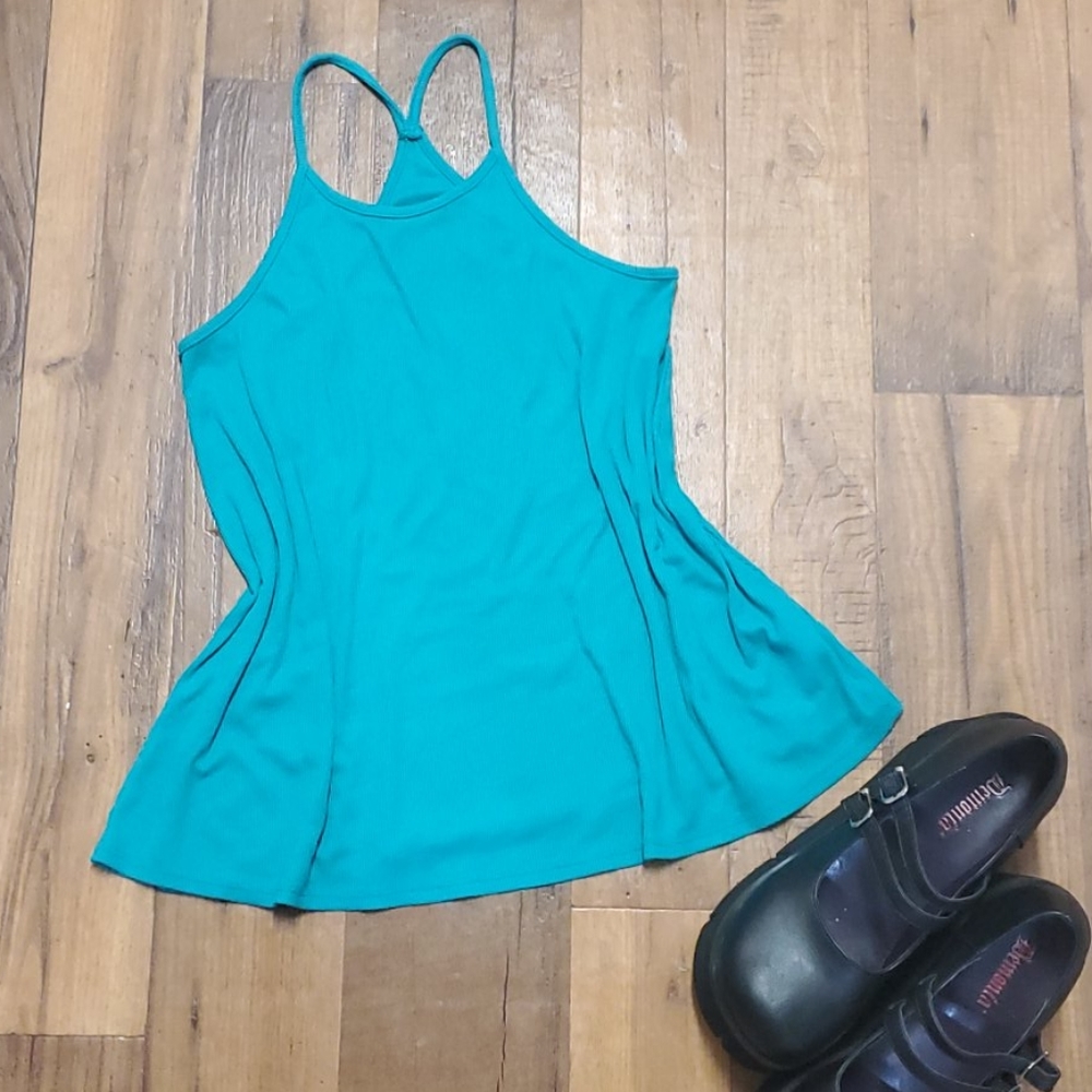 EUC Teal high neck Summer tank! - Picture 1 of 4
